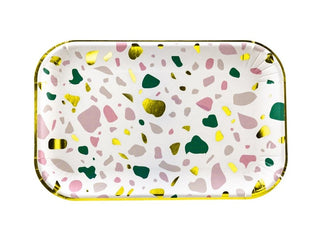 Terrazzo Paper Plates - BAM Party and Events