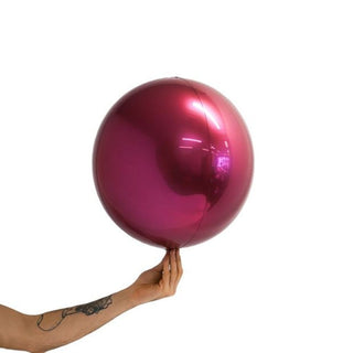 Metallic Burgundy 35cm Loon Ball