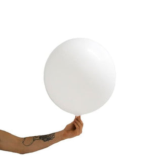 Pastel White 35cm Loon Ball - BAM Party and Events