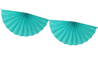 Teal Tissue Garland - BAM Party and Events