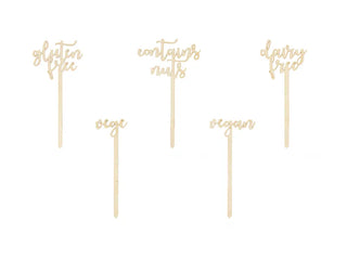 Wooden Buffet Signs - BAM Party and Events