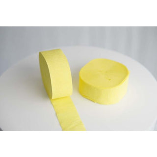 Tissue Paper Streamer Roll - Pastel Yellow - BAM Party and Events