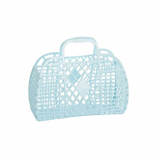Blue Sunjellies Retro Basket - Small - BAM Party and Events