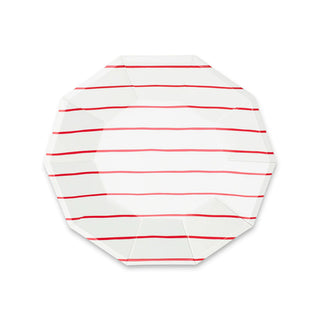 Candy Apple Frenchie Striped Small Plate