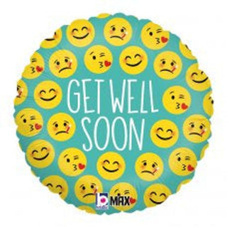 Emoji Get Well Foil Balloon - BAM Party and Events
