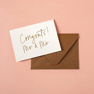Congrats Mr & Mr Card