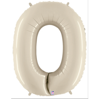 Giant White Sand Number Balloon - BAM Party and Events
