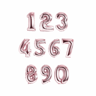 Giant Pearl Light Pink Number Balloon - BAM Party and Events
