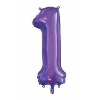 Giant Purple Number Foil Balloon - BAM Party and Events