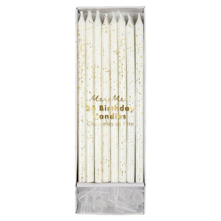 Gold Glitter Candles - BAM Party and Events