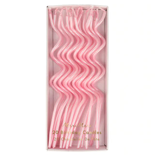 Pink Swirly Candles