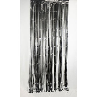 Foil Curtain - Metallic Black - BAM Party and Events