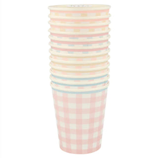 Gingham Cups - BAM Party and Events