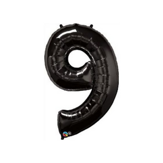 Giant Onyx Black Number Balloon (discontinued) - BAM Party and Events
