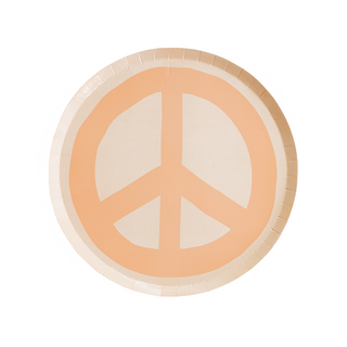 Peace & Love Peace Dessert Plates - BAM Party and Events