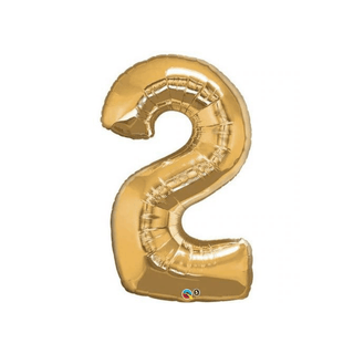 Giant Gold Number Balloon (discontinued) - BAM Party and Events