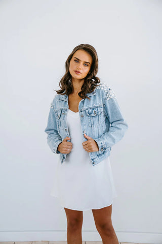 Pearl Denim Jacket - BAM Party and Events