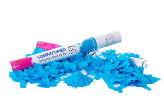 Blue Confetti & Holi Powder Cannon Popper