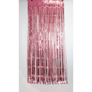 Foil Curtain - Metallic Rose Pink