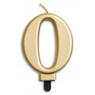 Gold Number Candle - BAM Party and Events
