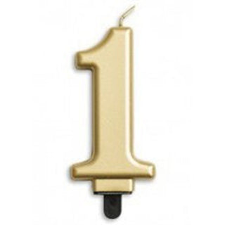 Gold Number Candle - BAM Party and Events