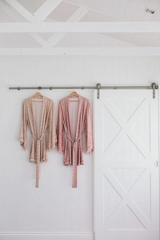 Daisy Kimono Robe Dusty Pink - BAM Party and Events
