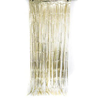 Foil Curtain - Satin White Gold - BAM Party and Events