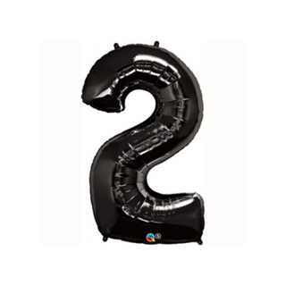 Giant Onyx Black Number Balloon (discontinued) - BAM Party and Events