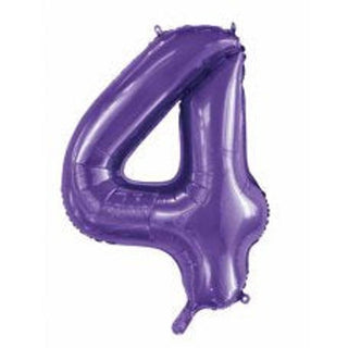 Giant Purple Number Foil Balloon - BAM Party and Events