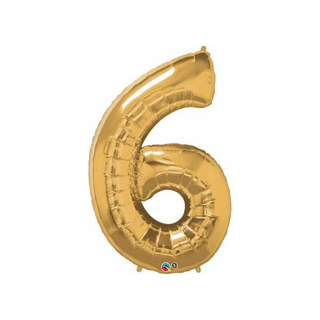 Giant Gold Number Balloon (discontinued) - BAM Party and Events