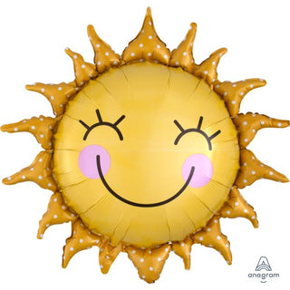 Smiling Sun Foil Balloon - BAM Party and Events
