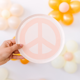 Peace & Love Peace Dessert Plates - BAM Party and Events
