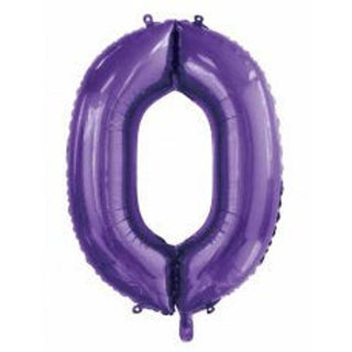 Giant Purple Number Foil Balloon - BAM Party and Events