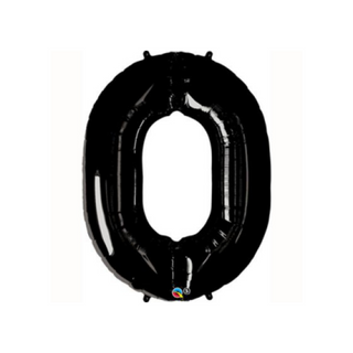 Giant Onyx Black Number Balloon (discontinued) - BAM Party and Events