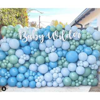 28cm Latex Balloon - Blue Slate - BAM Party and Events