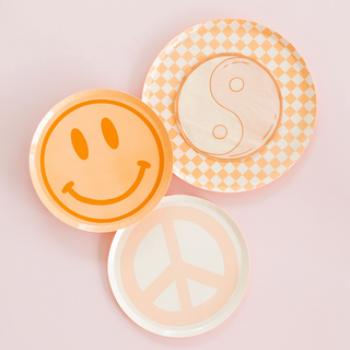 Peace & Love Peace Dessert Plates - BAM Party and Events