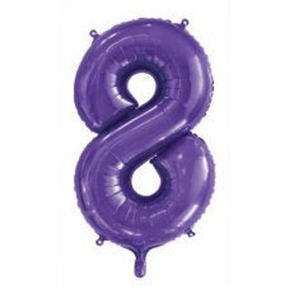 Giant Purple Number Foil Balloon - BAM Party and Events