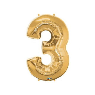 Giant Gold Number Balloon (discontinued) - BAM Party and Events