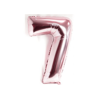 Giant Pearl Light Pink Number Balloon - BAM Party and Events