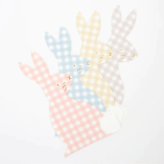Gingham Bunny Napkins - BAM Party and Events
