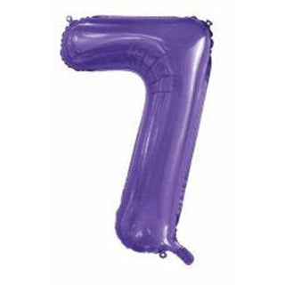 Giant Purple Number Foil Balloon - BAM Party and Events