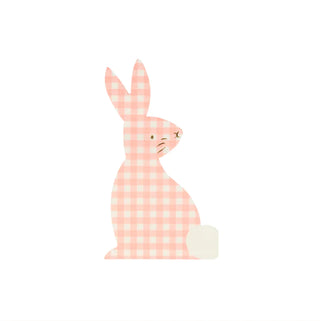 Gingham Bunny Napkins - BAM Party and Events