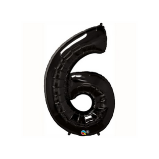 Giant Onyx Black Number Balloon (discontinued) - BAM Party and Events