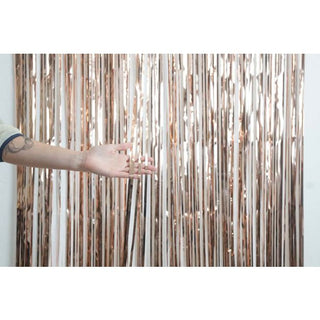Foil Curtain - Metallic Pink Rose Gold - BAM Party and Events