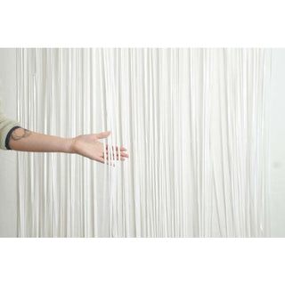 Foil Curtain - Metallic White - BAM Party and Events