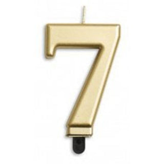 Gold Number Candle - BAM Party and Events