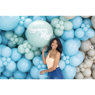 28cm Latex Balloon - Empower Mint - BAM Party and Events