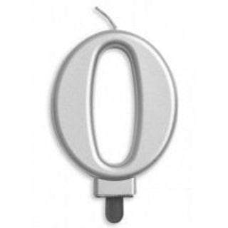 Silver Number Candle - BAM Party and Events
