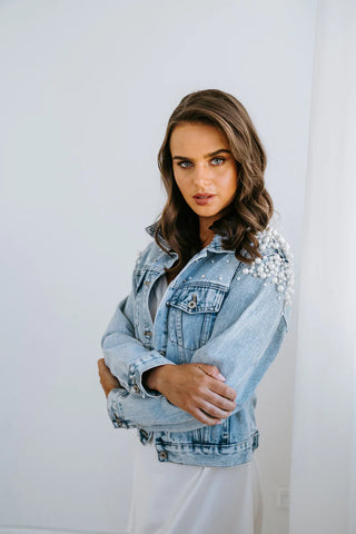 Pearl Denim Jacket - BAM Party and Events