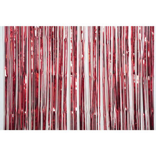 Foil Curtain - Metallic Red - BAM Party and Events